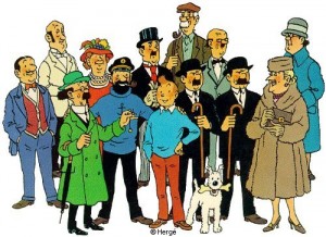 Les personnages de Tintin