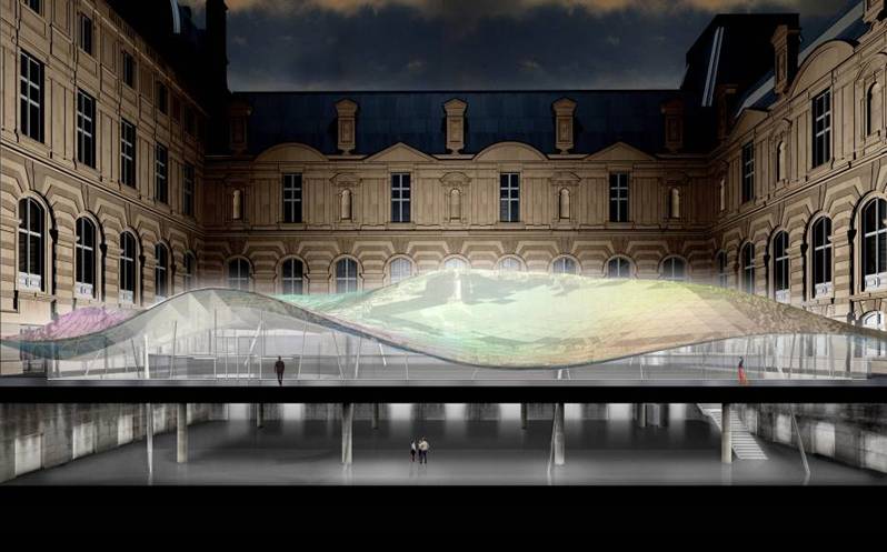 La cour Visconti du Louvre se prépare à accueillir les Arts de l’Islam La cour Visconti du Louvre se prépare à accueillir les Arts de l’Islam