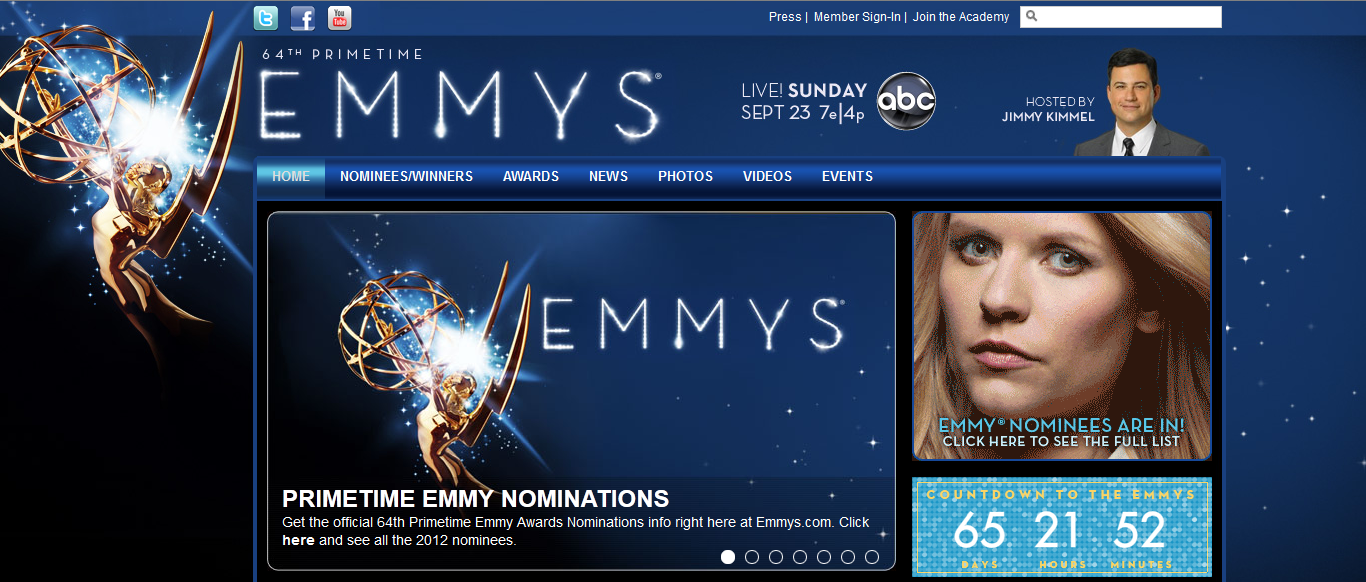 Emmy Awards 2012, les nominations Emmy Awards 2012, les nominations