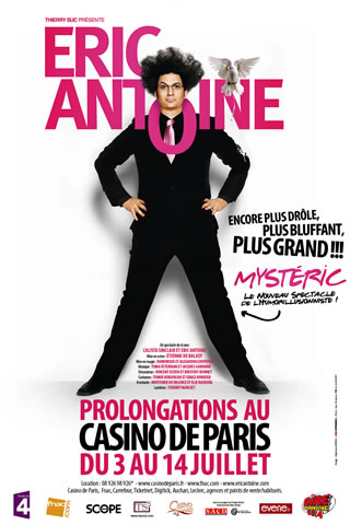 ‘Mystéric’, le nouveau spectacle d’Eric Antoine au Casino de Paris ‘Mystéric’, le nouveau spectacle d’Eric Antoine au Casino de Paris