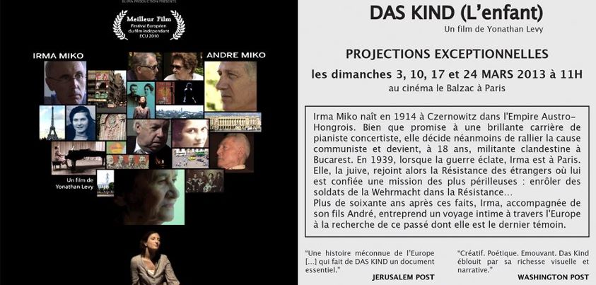 Das Kind de Yonathan Levy, retour sur le parcours d’une résistante juive Das Kind de Yonathan Levy, retour sur le parcours d’une résistante juive