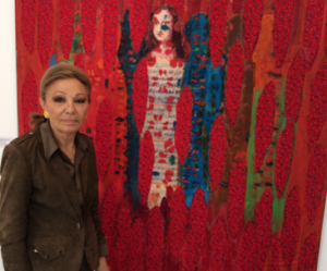 L’impératrice Farah Pahlavi, "queen of arts" ("la reine des arts"), fondatrice du musée d'art contemporain de Téhéran