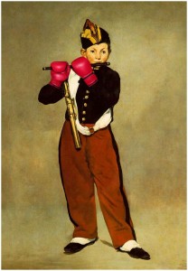 Kambiz Derambakhsh, ”Inspired by Edouard Manet's Fife player“, edition 1/3, 2012, 71 x 54 cm
