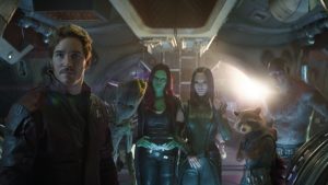 Les gardiens de la galaxie (Star-Lord, Gamora...).