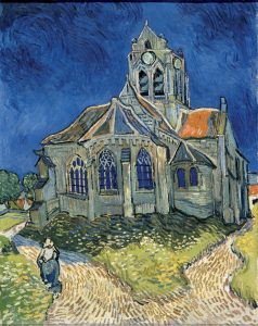 Vincent van Gogh L'église d'Auvers-sur-Oise, vue du chevet Juin 1890 Huile sur toile H. 94 ; L. 74 cm © RMN-Grand Palais (Musée d'Orsay) / Hervé Lewandowski
