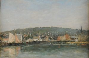 Eugène Boudin, Le Port de Trouville le matin, hst, Musée des Beaux-arts de Reims c. Devleeschauwer