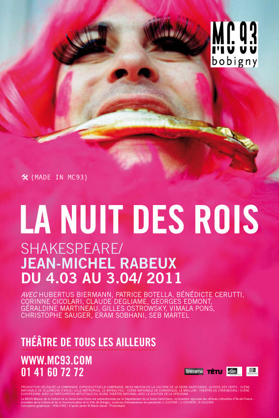 La Nuit des rois de W. Shakespeare / mise en scène de J-M Rabeux