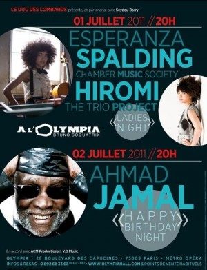 Jazz : Trois concerts exceptionnels dans le cadre du festival “Duc des Lombards” à l’Olympia
