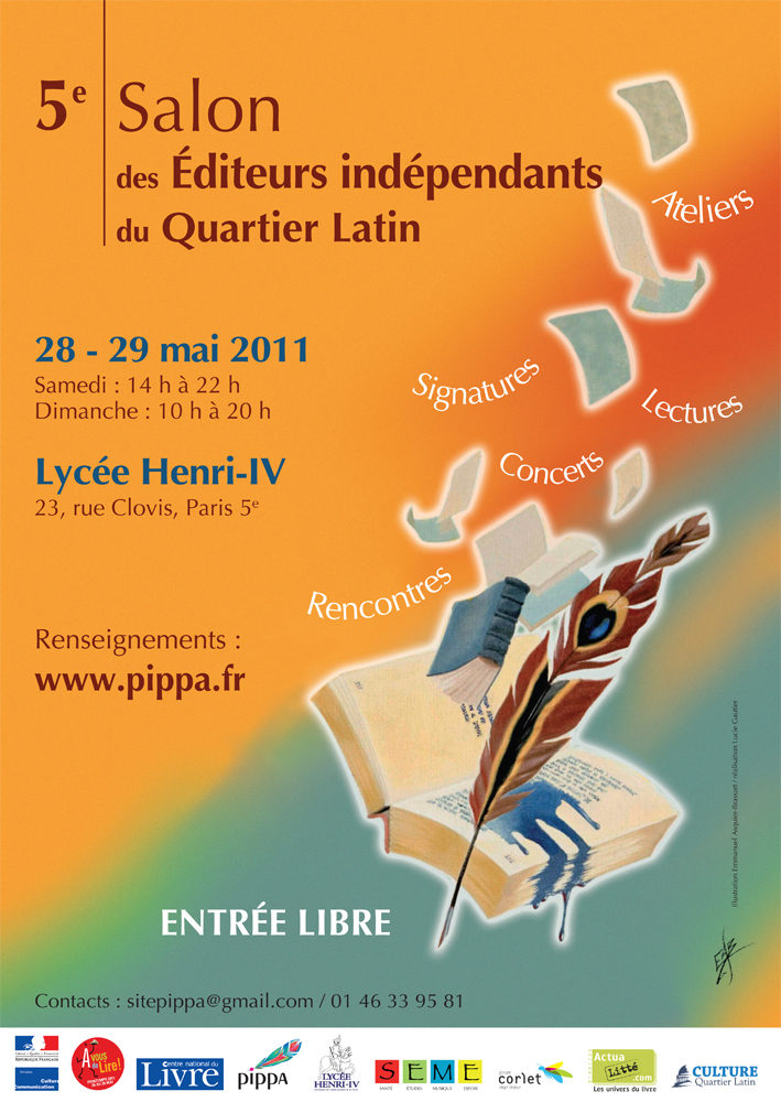 5e Salon des éditeurs indépendants du Quartier Latin les 28 & 29 mai au lycée Henri IV