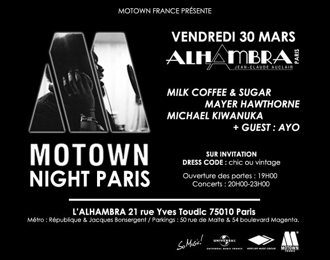Gagnez 5 x 2 places pour le concert « MOTOWN NIGHT PARIS »