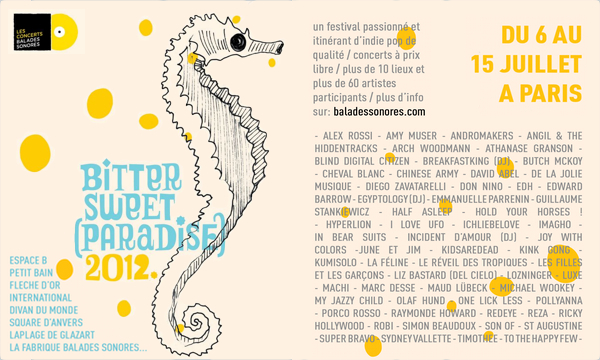 Festival BitterSweet (paradise) du 6 au 15 juillet à Paris