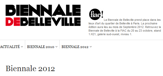 Biennale de Belleville : terrain de jeu artistique