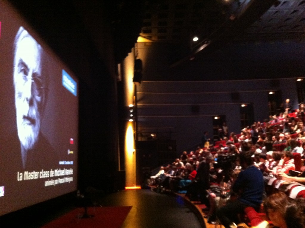 Live report: Master class de Michael Haneke au Forum des images (13/10/2012).