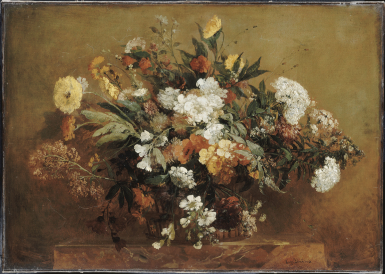Des fleurs en hiver au musée Delacroix
