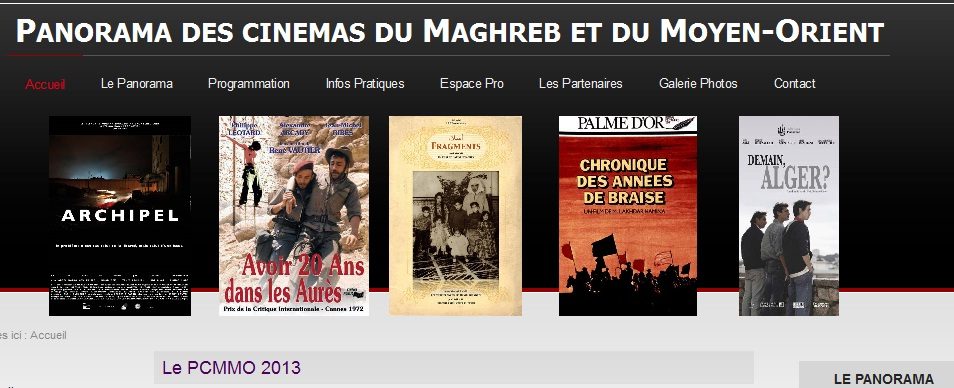 La 8ème édition du Panorama des Cinémas du Maghreb et duMoyen-Orient aura lieu à paris du 4 au 21 avril 2013