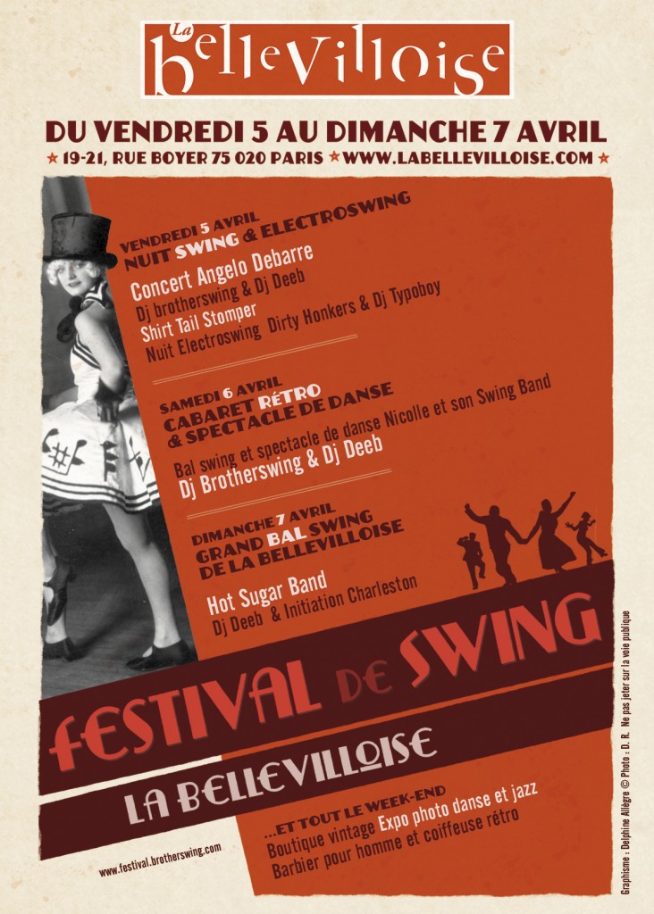 Festival de Swing à la Bellevilloise du 5 au 7 avril 2013