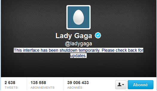 Lady Gaga ferme son compte twitter
