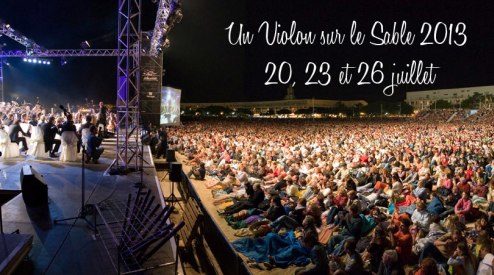 Gagnez 2×2 places pour le festival Violon sur le Sable et le concert du 23 juillet