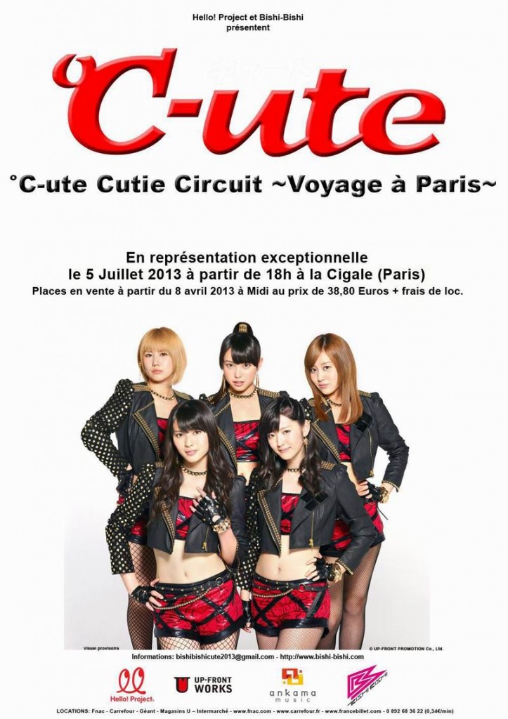 [live report] °C-ute : le concert évènement du 5 juillet 2013 à la Cigale de Paris