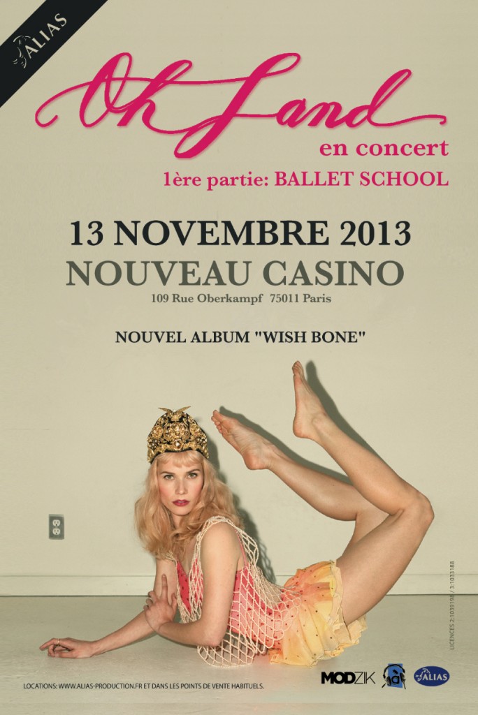 Gagnez 2 places pour le concert de Oh Land au Nouveau Casino le 13 novembre