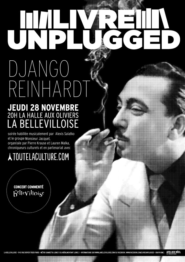 Soirée « Livre Unplugged » consacrée à Django Reinhardt
