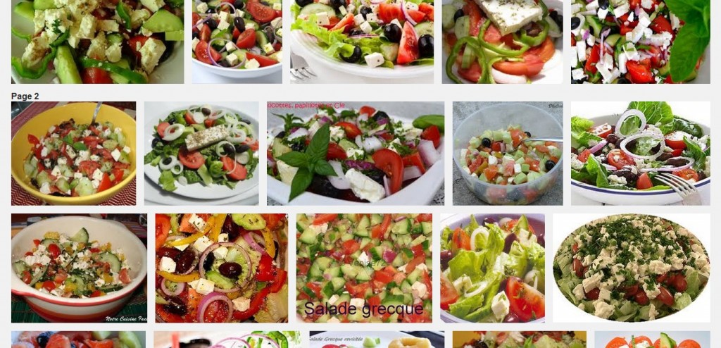 La recette de Claude : Salade Grecque