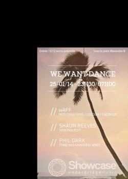 Gagnez 10×2 places pour la soirée « We want dance » au Showcase le 25 janvier