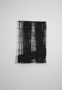 C/S B103-07, 2013, cellulose, fils de cuivre et pigments noirs, 65 x 45 cm © Antonella Zazzera. Courtesy Galerie Jaeger Bucher / Jeanne-Bucher, Paris.