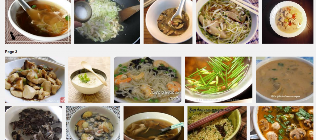La recette de Claude  : soupe de champignons chinois