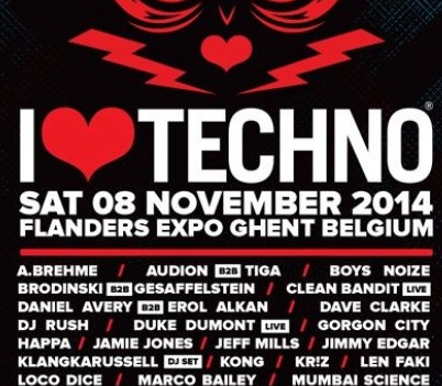 Gagnez vos places (et un jeu de cartes) pour le festival I Love Techno de Gand le 8 novembre