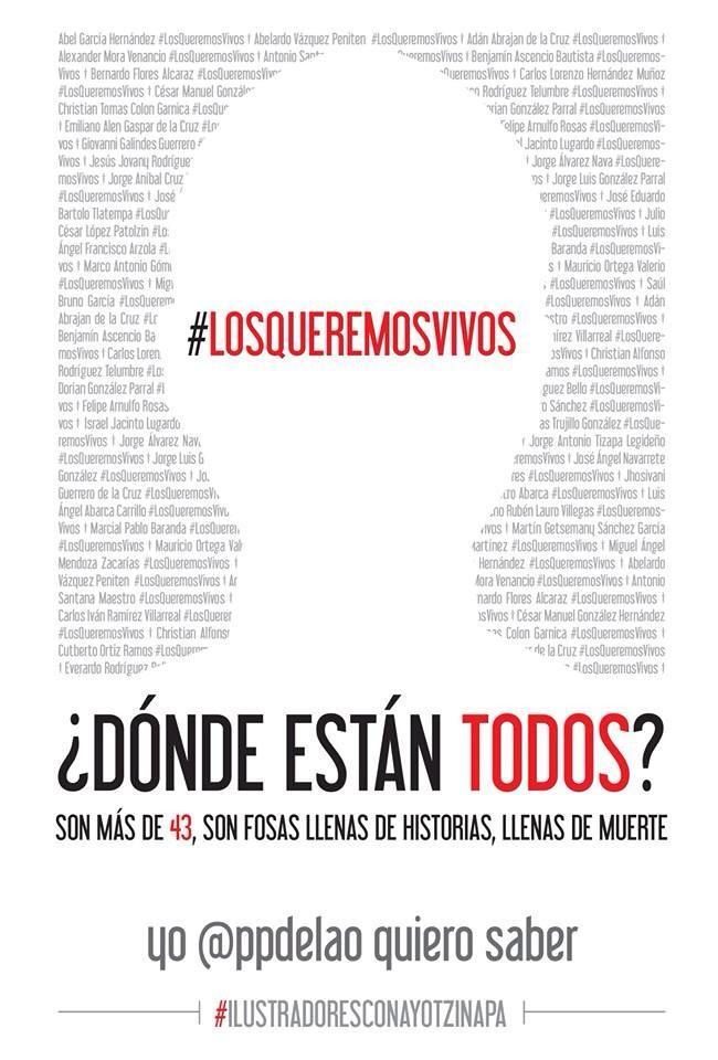 Un front artistique pour retrouver les 43 étudiants disparus au Mexique