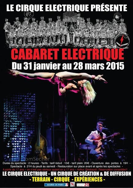 Gagnez 2×2 places pour « Cabaret Electrique » au Cirque Electrique le 14 février