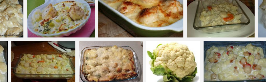 [La recette de Claude] Gratin de chou-fleur aux Saint Jacques