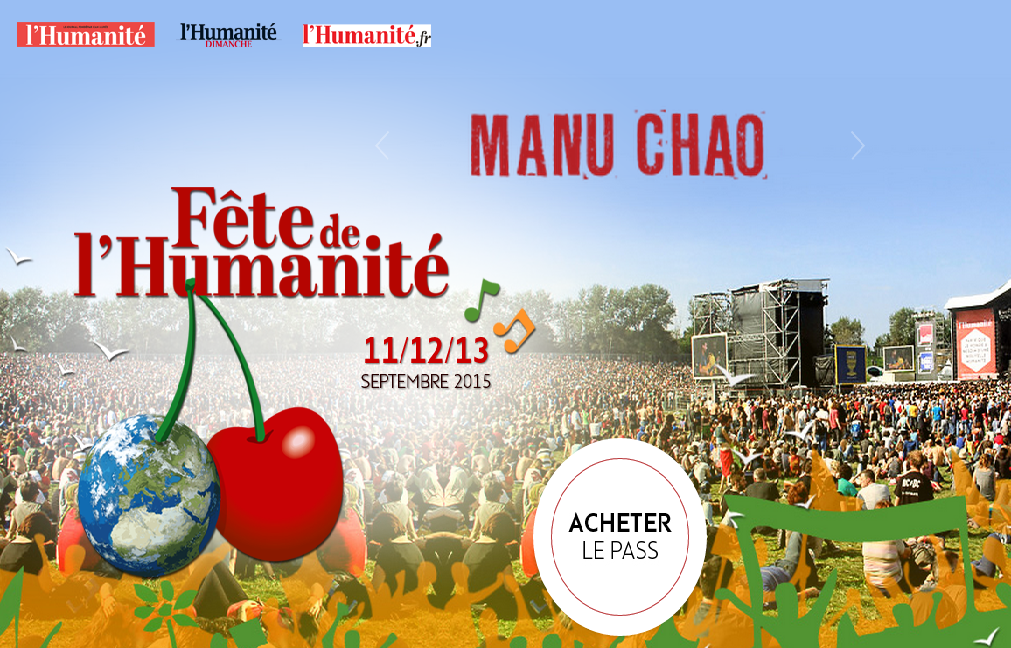 Manu Chao tête d’affiche de la 80ème Fête de l’Humanité