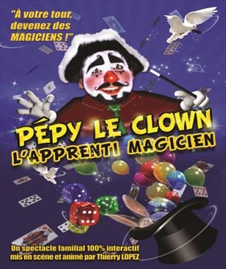 Pepy, le clown apprenti magicien