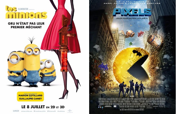 Box-Office France semaine :  entrées pour Pixels loin devant 