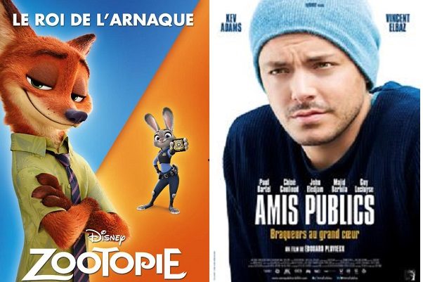 Box-office France semaine : 1,5 million d’entrées pour Zootopie plus fort que les Amis Publics de Kev Adams