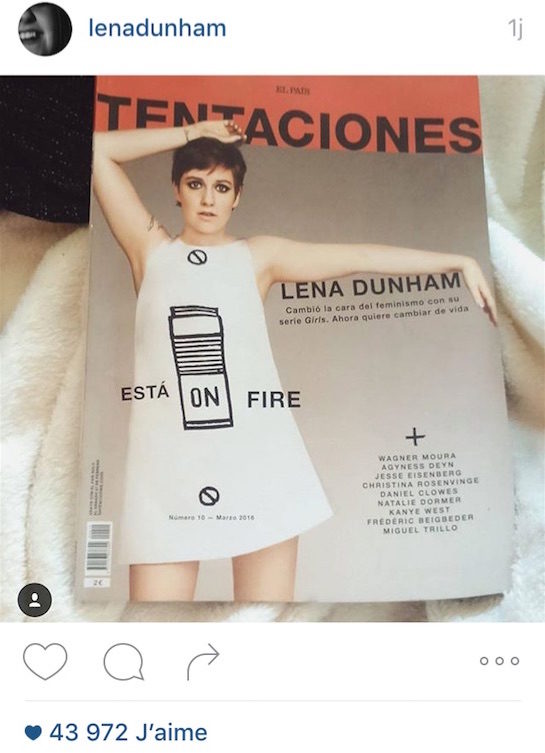 Lena Dunham, hashtag nofilter