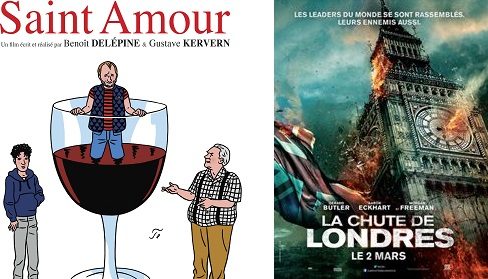 Box-office France semaine : 270000 entrées pour le Saint Amour de Poelvoorde et Depardieu