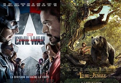 Box-office France semaine : Captain America Civil War impressionne avec 1,35 million d’entrées