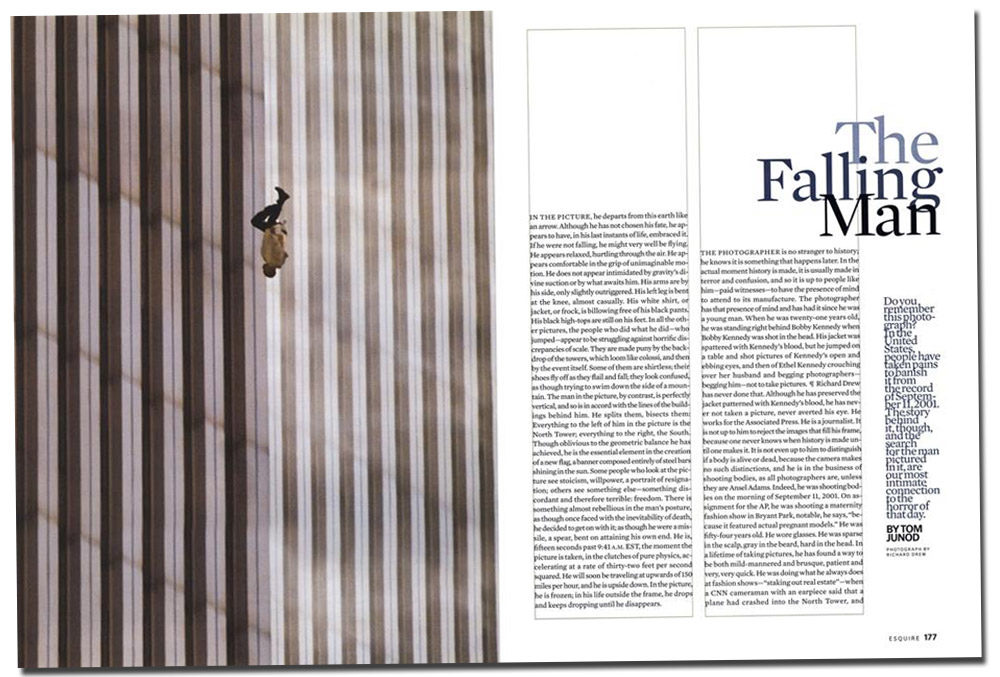 « The Falling Man »: symbole de la chute des Etats-Unis