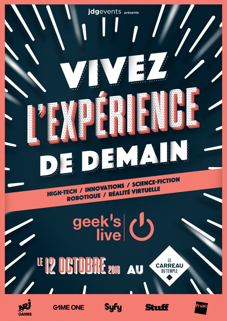 Gagnez 10×1 invitation pour le festival Geek’s Live 2016 qui aura lieu le 12 octobre 2016