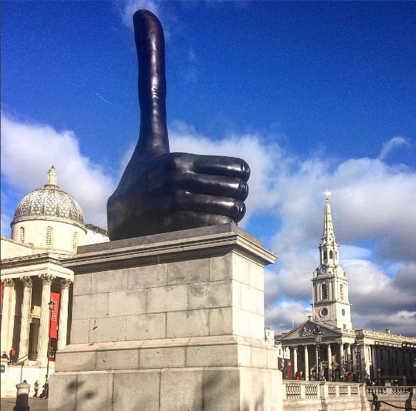 L’art contemporain s’invite sur Trafalgar Square à Londres