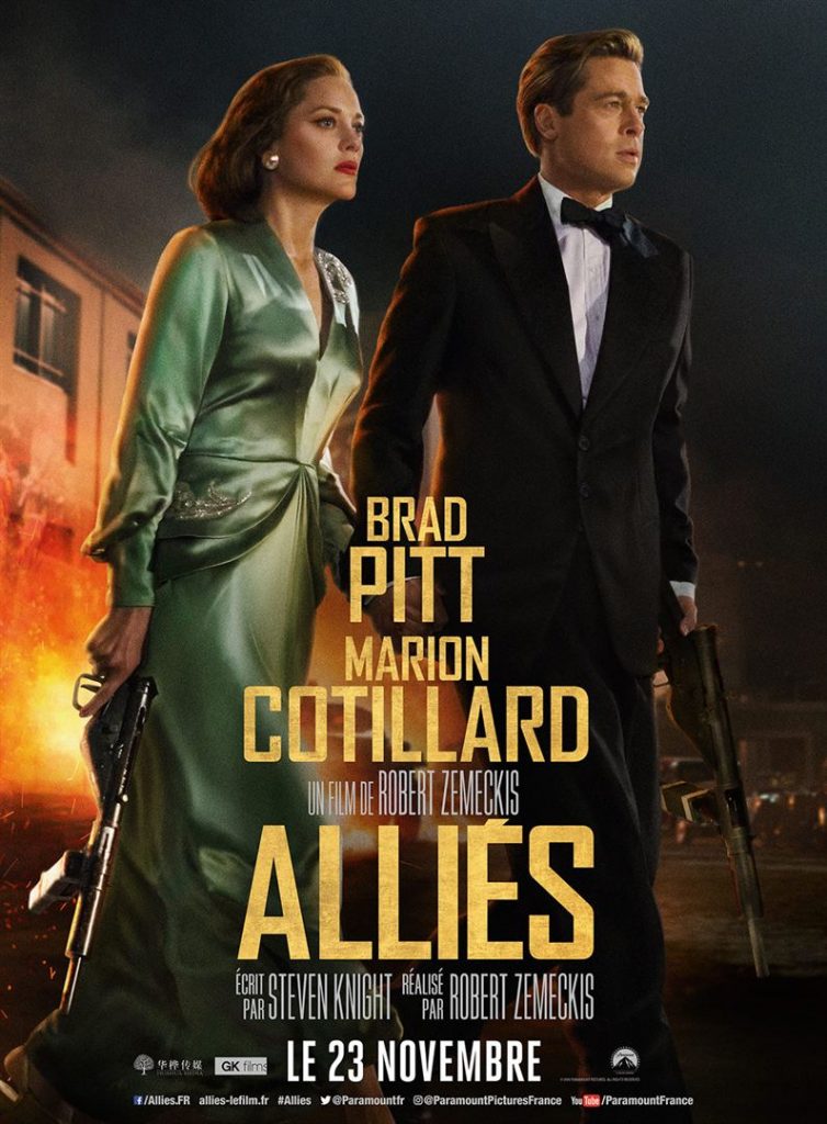 [Critique] du film « Alliés » Brad Pitt et Marion Cotillard s’aiment et s’espionnent chez Zemeckis