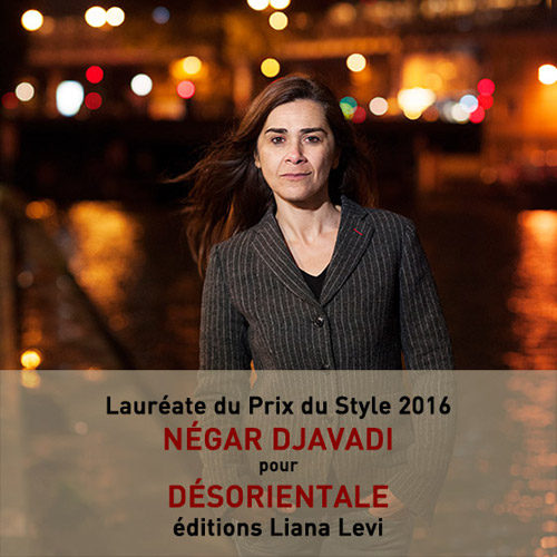 Le Prix du style 2016 va à Négar Djavadi