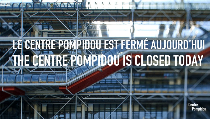 Le Centre Pompidou est en grève