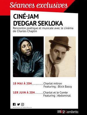 [Live Report] Ciné-Jam : Edgar Sekloka et Blick Bassy revisitent Chaplin entre rap et blues africain