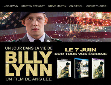 Gagnez 3 Blu-Ray du film Un jour dans la vie de Billy Lynn d’Ang-Lee