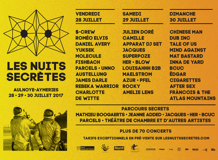 Gagnez 1 x 2 places pour le festival Nuits Secrètes (le 28 juillet, à Aulnoye Aymeries)