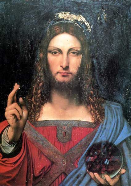 “Salvator Mundi”, le tableau de Leonard de Vinci vendu aux enchères.